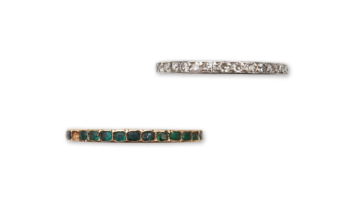 Two eternity rings, early 20th century